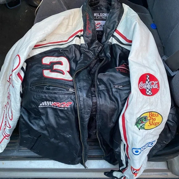 Leather dale earnhardt sr jacket deals